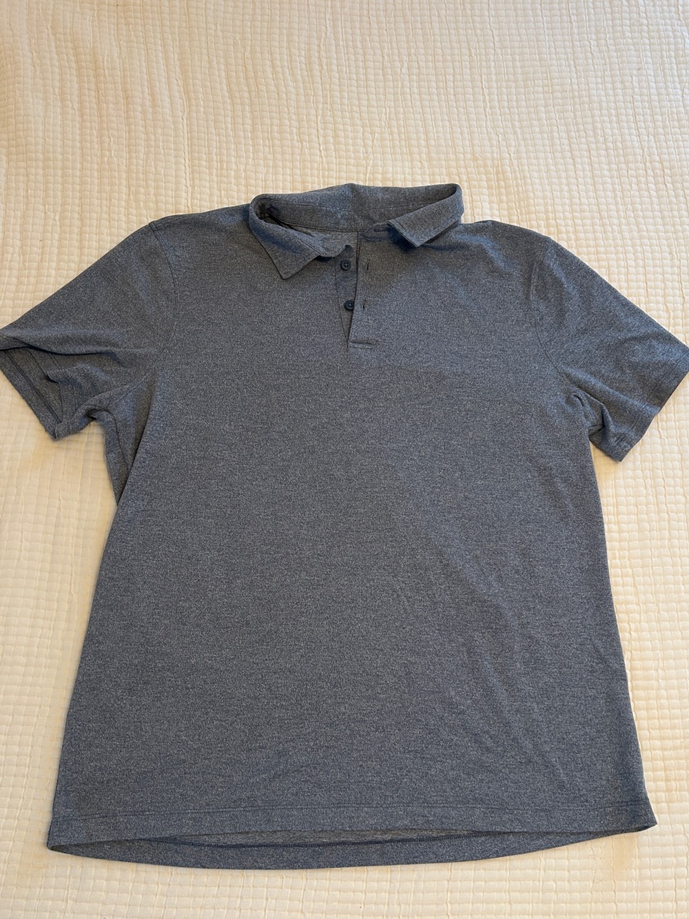 lululemon athletica Men's Heathered Blue Polo